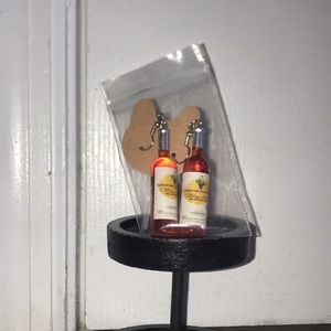 Wine Bottle food and wine Inspired Dangle Earrings -Brand new!